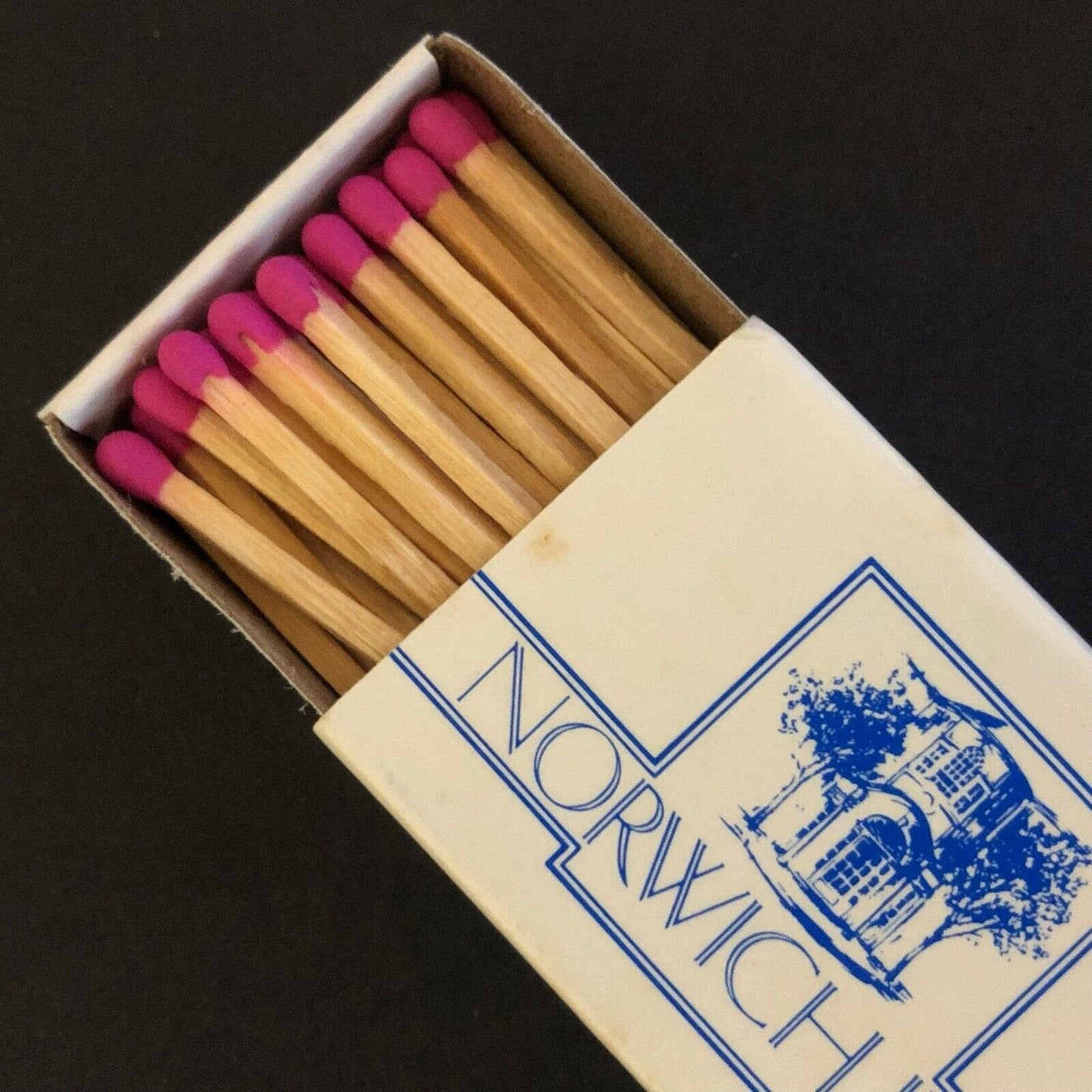 c1980-90 's Vintage Wooden Matchbox Matchbook "Norwich Inn" CT
