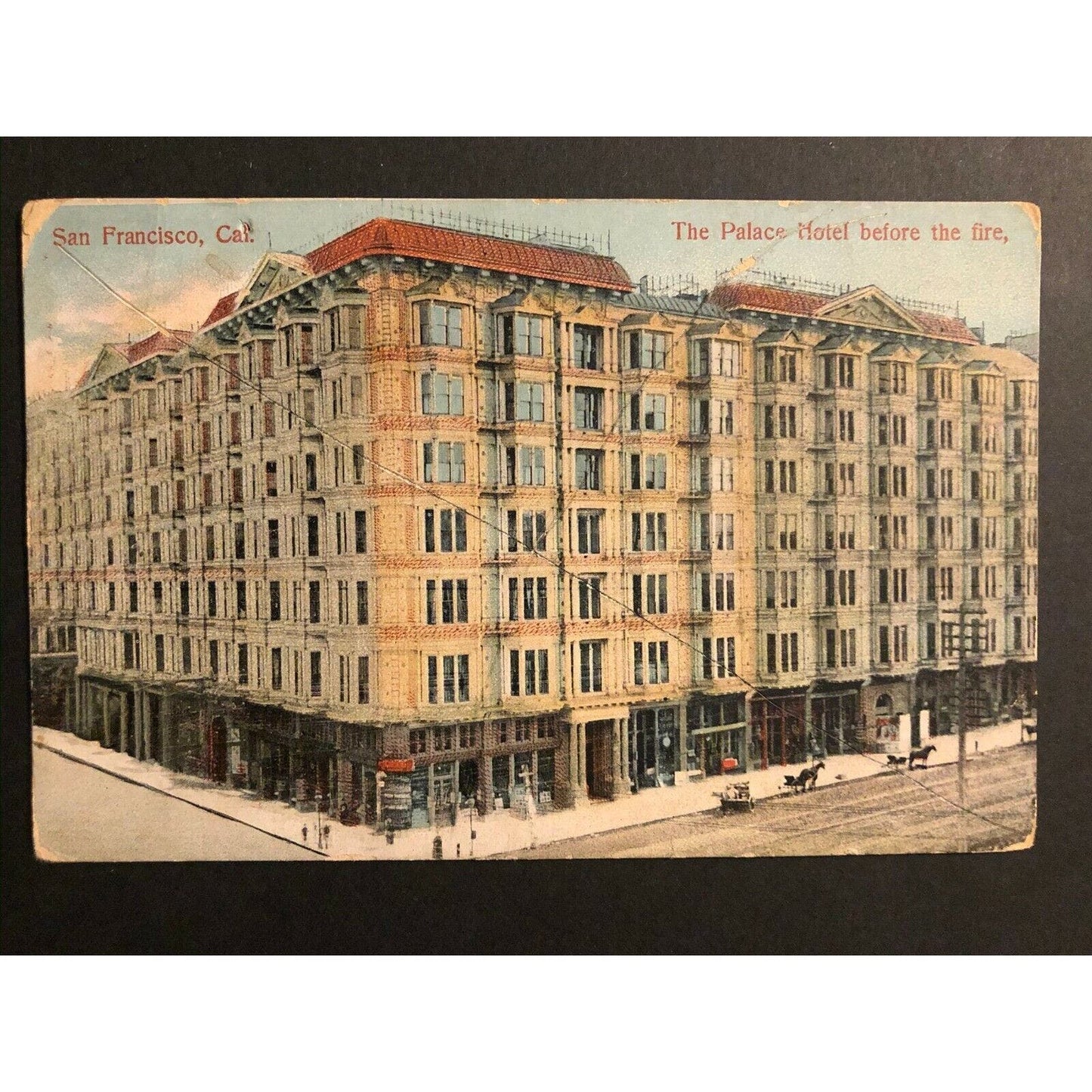 Vintage Postcard - Palace Hotel - San Francisco (Built with Comstock Mining $$)