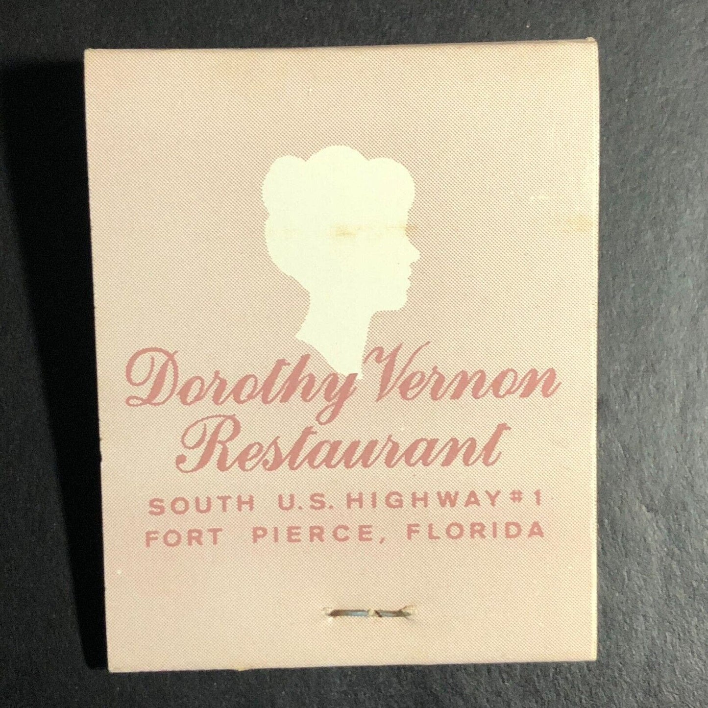 Dorothy Vernon Restaurant Fort Pierce, FL Full Matchbook c1968-73 Scarce