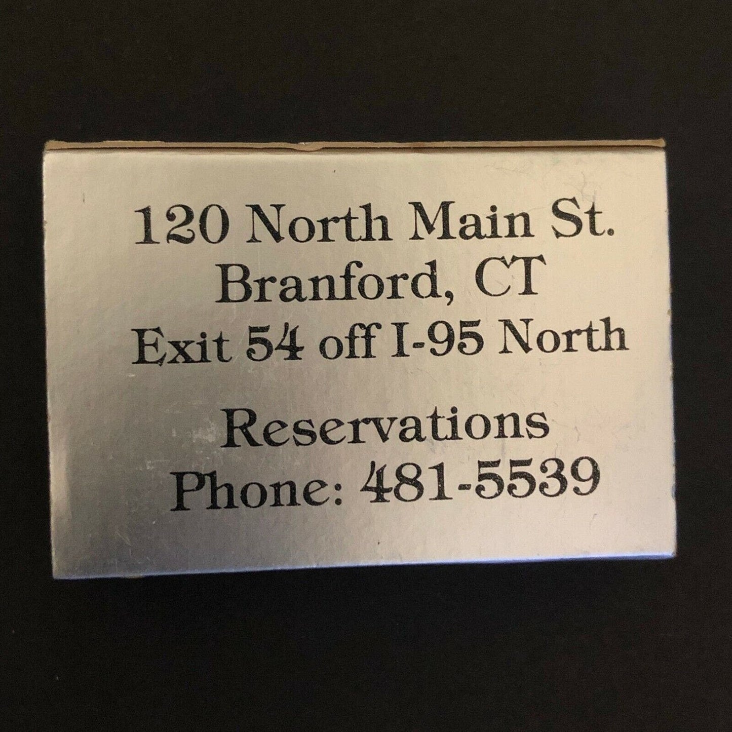 c1980's Wooden Matchboxes Matchbooks "Tandom's Restaurant" Branford, CT