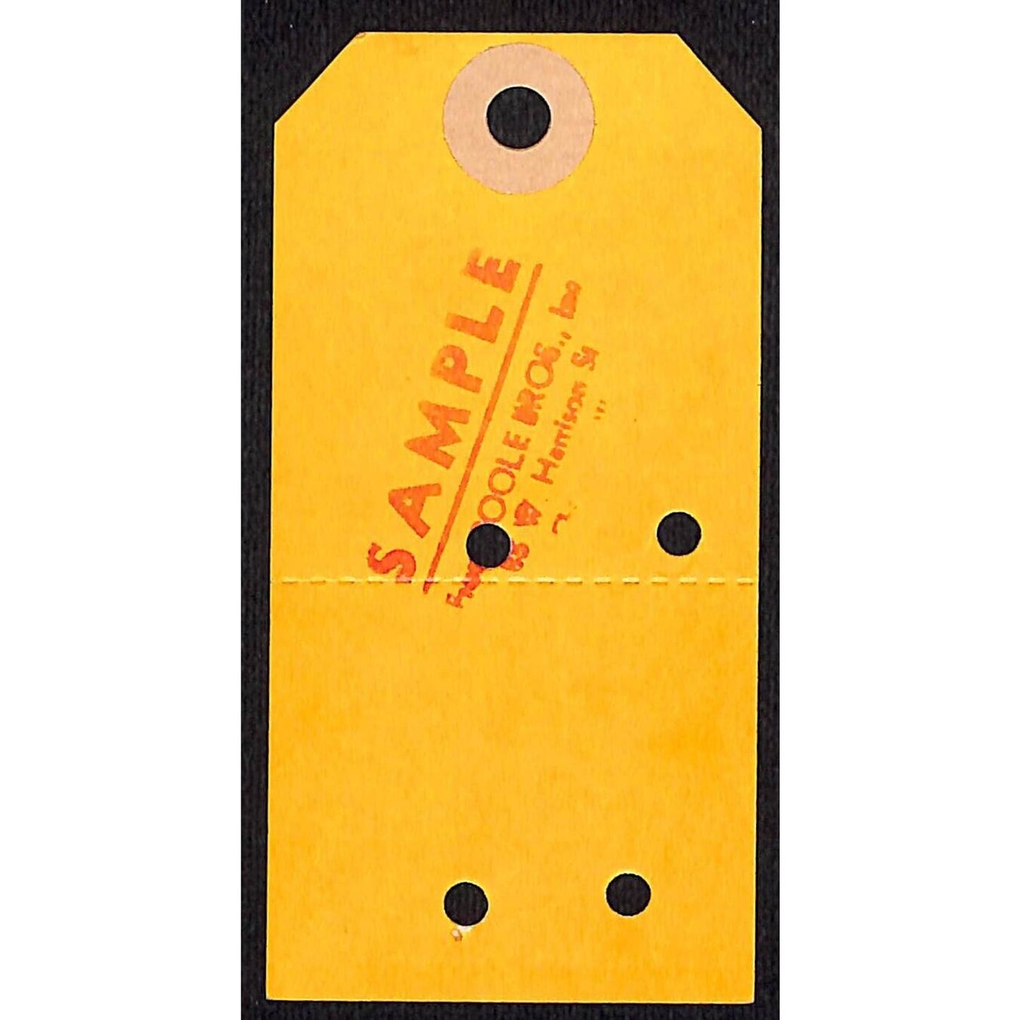 Illinois Central System City of Miami SAMPLE Passenger Hand Luggage ID Tag VGC
