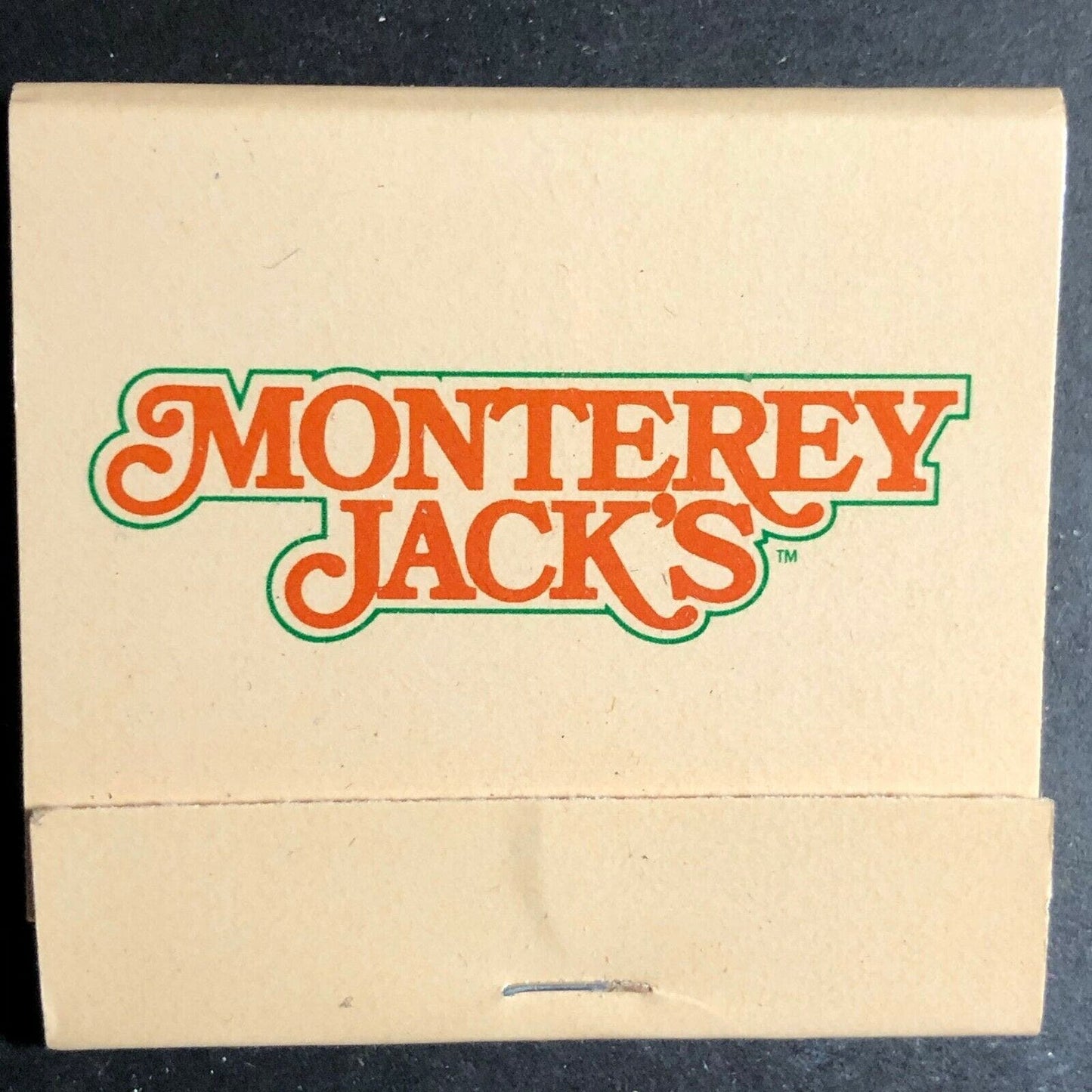 Vintage 1970's-80's Full Matchbook - "Monterey Jack's" Rancho Bernardo, CA