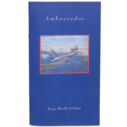 1993 TWA Trans World Airlines Ambassador Collector Series Martin 202A Menu