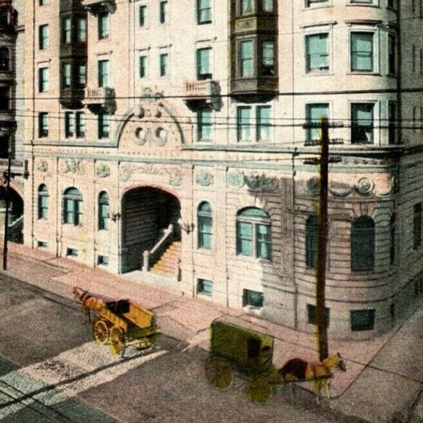 Vintage 1909 Postcard - Maryland Theatre and Hotel, Baltimore, MD