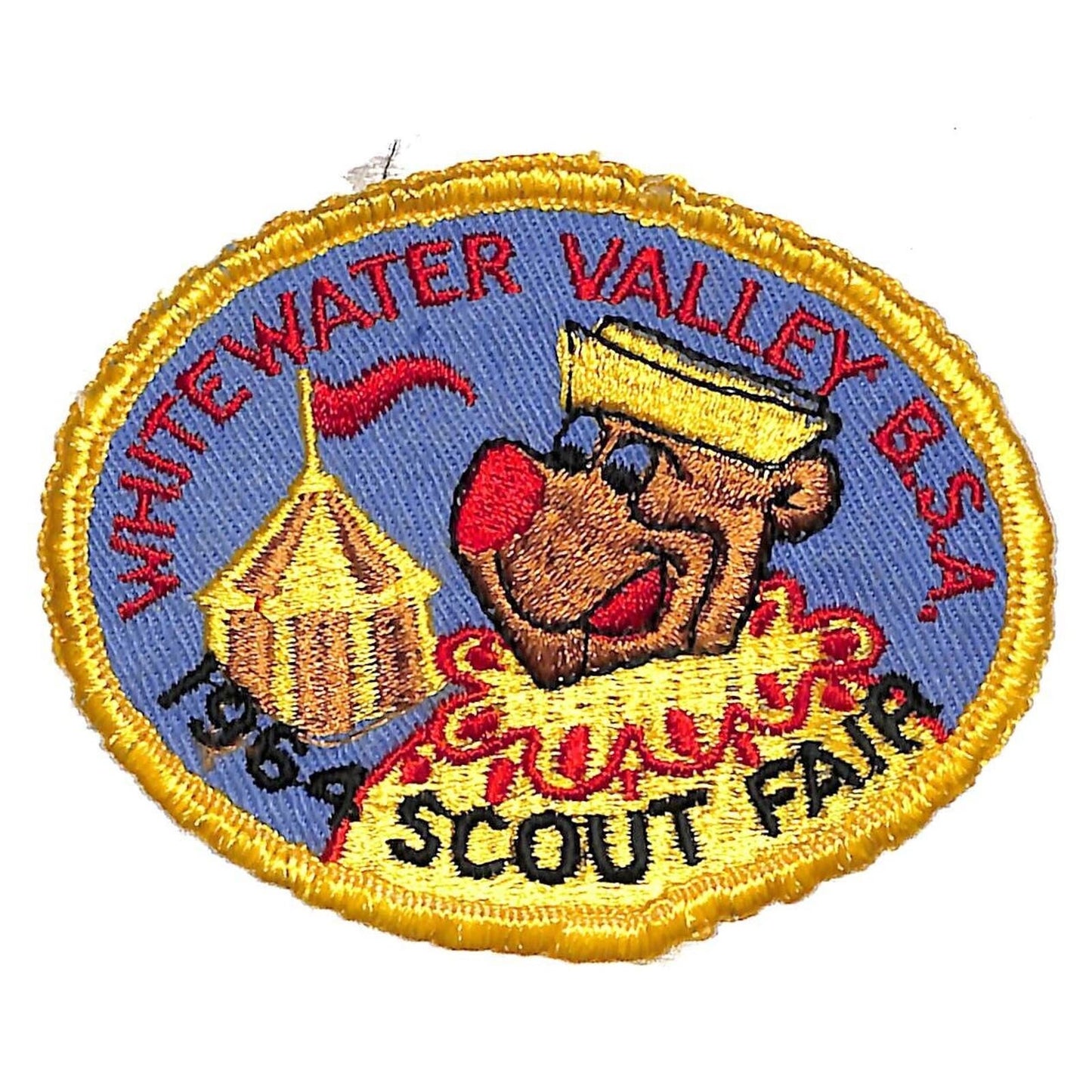 BSA Patch Whitewater Valley 1964 Scout Fair - Circus Big Top
