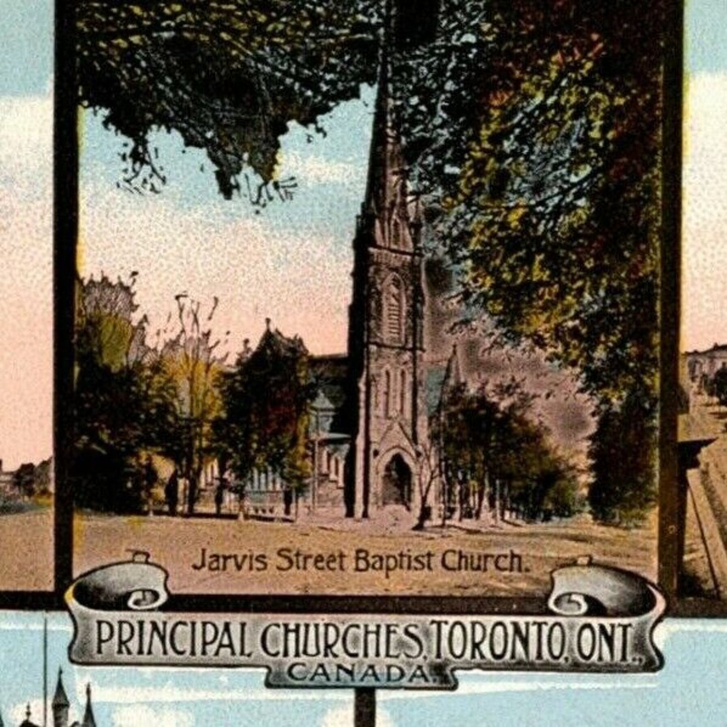 "Principal Churches" Toronto, Canada" - Vintage Postcard NP