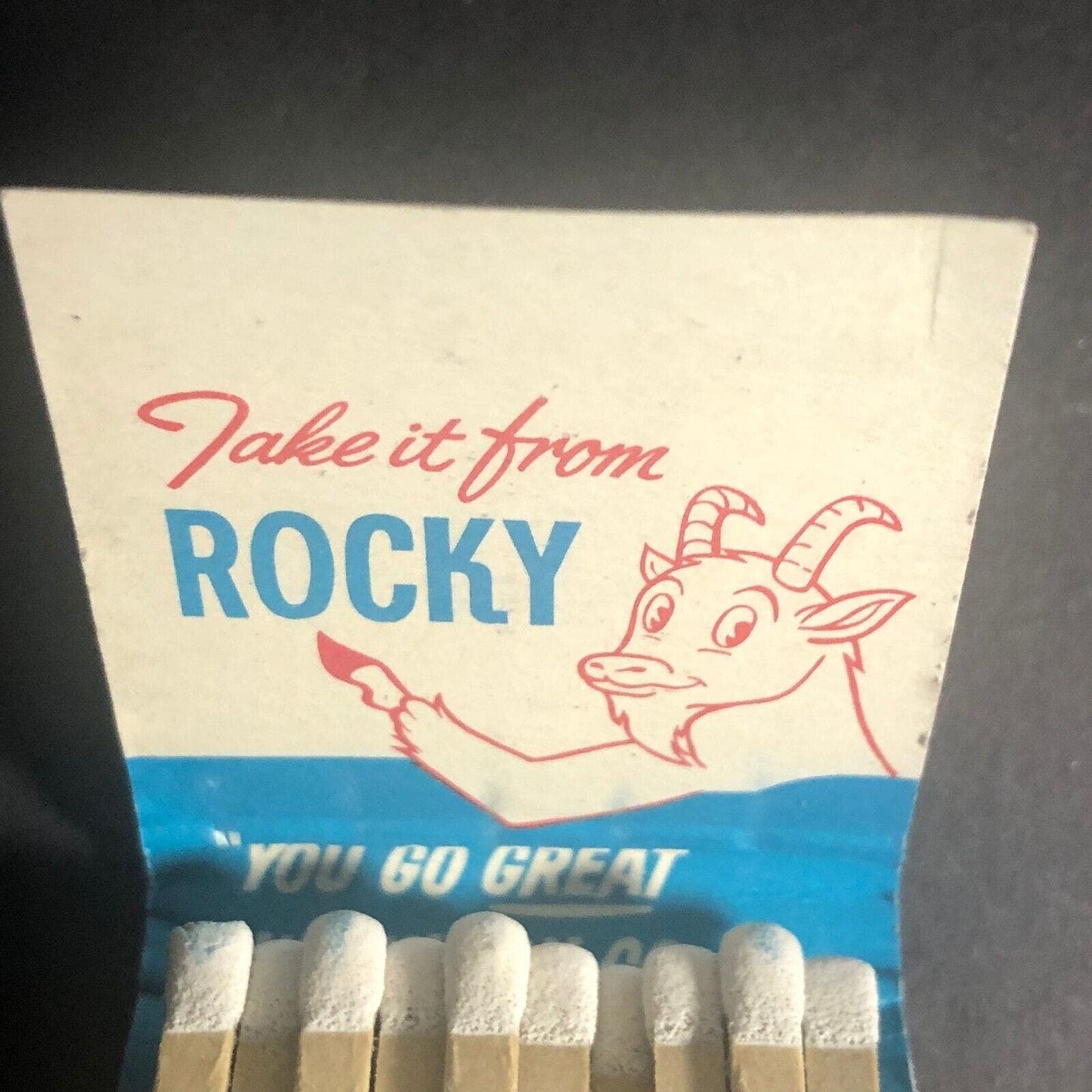 Great Northern Railway "Rocky" Full 20-Str Matchbook c1960's