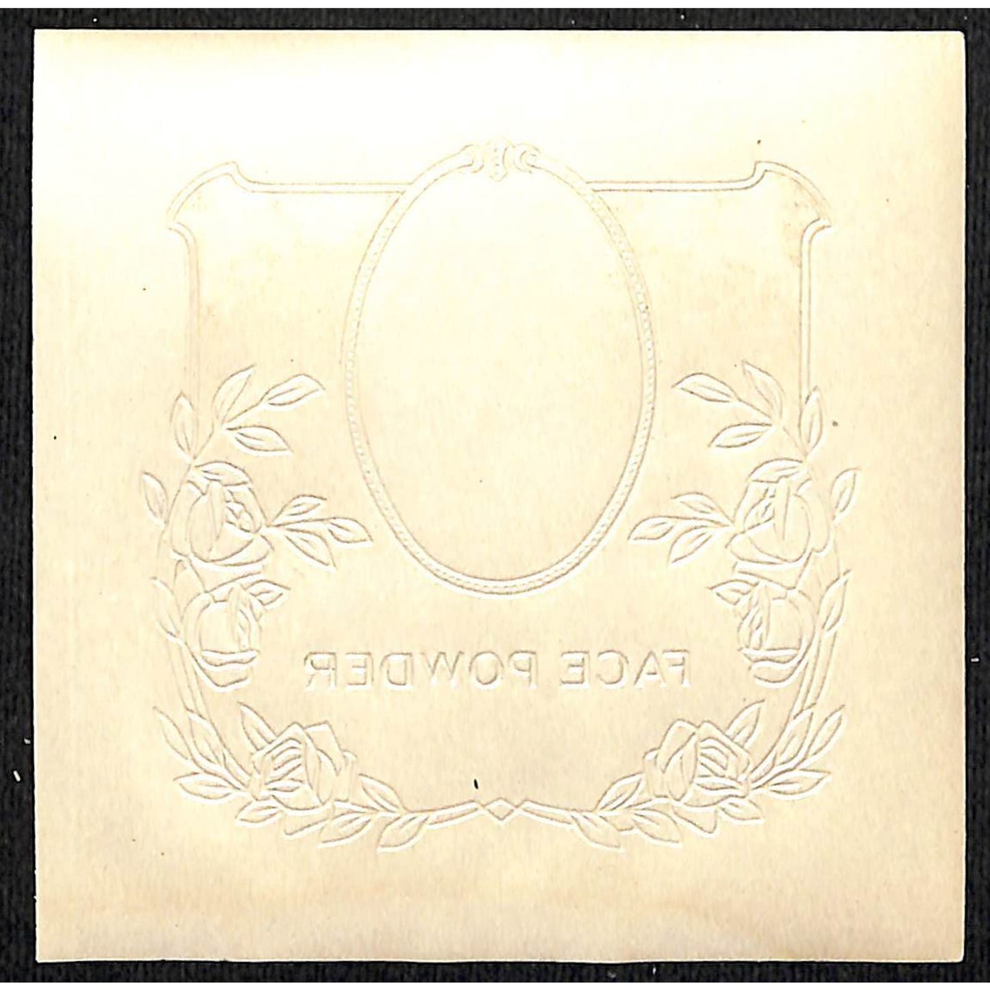 Lady Marion Face Powder Salux Perfumer St. Louis Paper Label NOS VGC Gilt Emboss