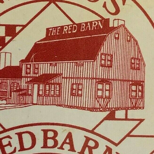 c1980-90 's Vintage Wooden Matchbox Matchbook "Nistico's Red Barn" Westport, CT