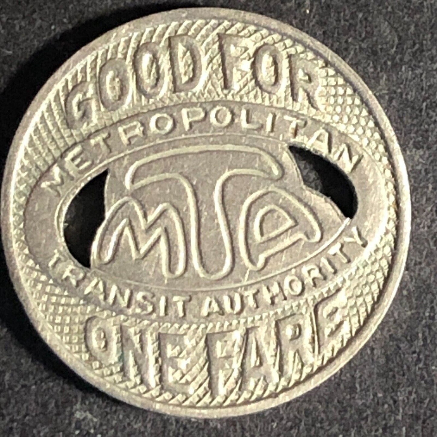 Los Angeles MTA G/F One Fare WM Transit Token 16mm