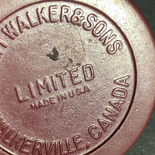 Burgundy Walker's Father Time Bourbon Advertising Poker Chip Eisenstadt