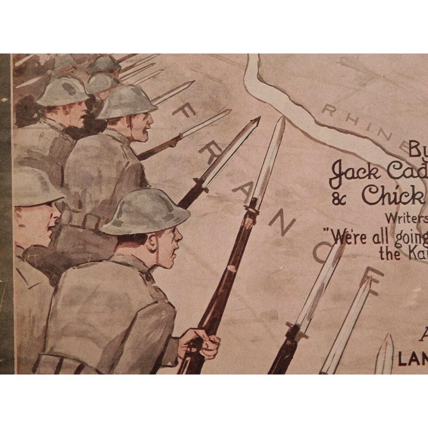 WWI Sheet Music - "You Can't Stop The Yanks - Till They Go Right Thru"