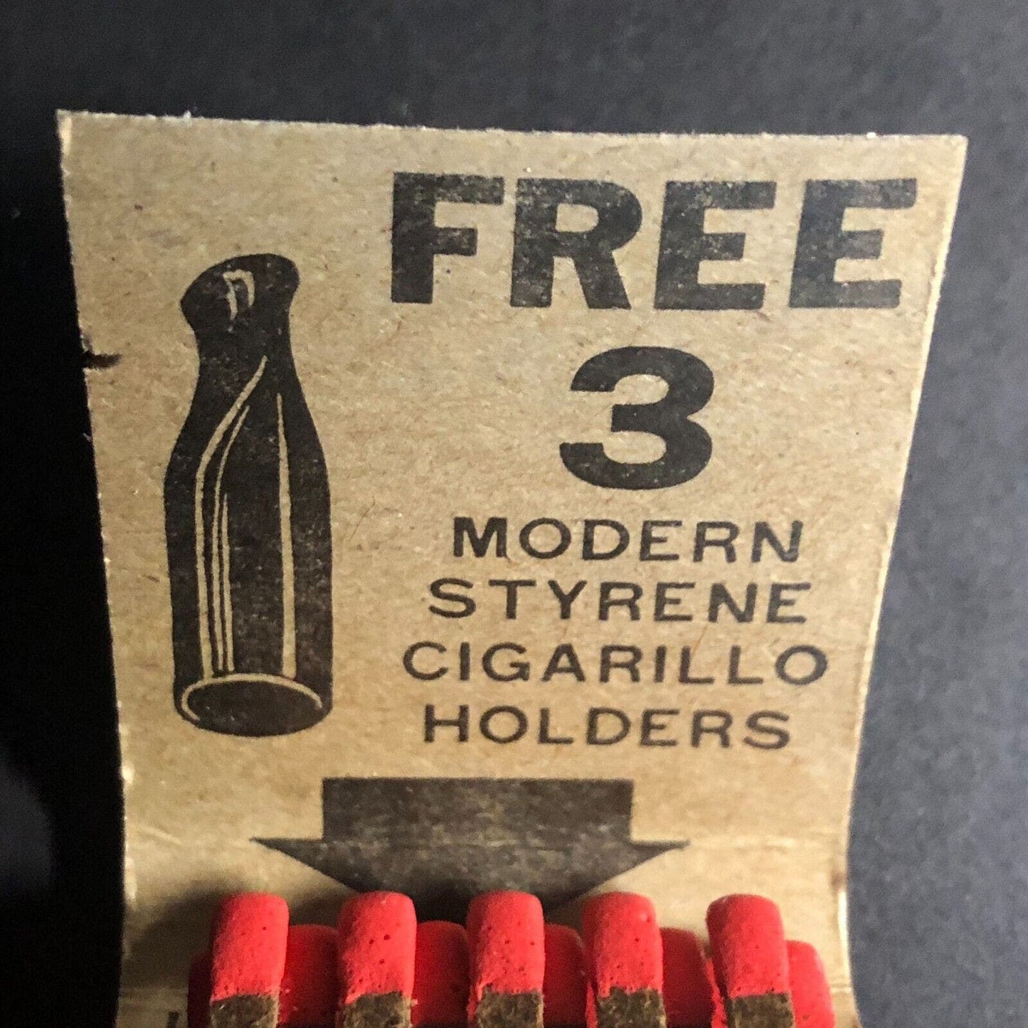 King Edward Cigarillos w/ Mail-in Offer Full Matchbook c1962-67 VGC