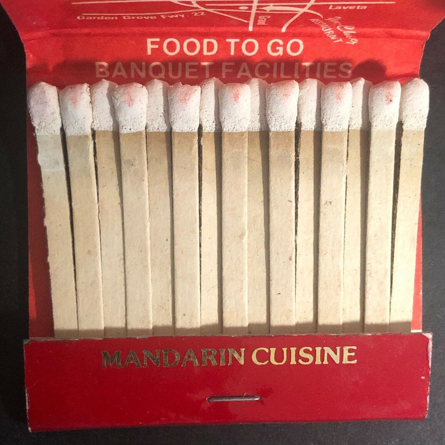 Vintage c1970's-80's Full Matchbook "Yen Ching Restaurant" Orange, CA