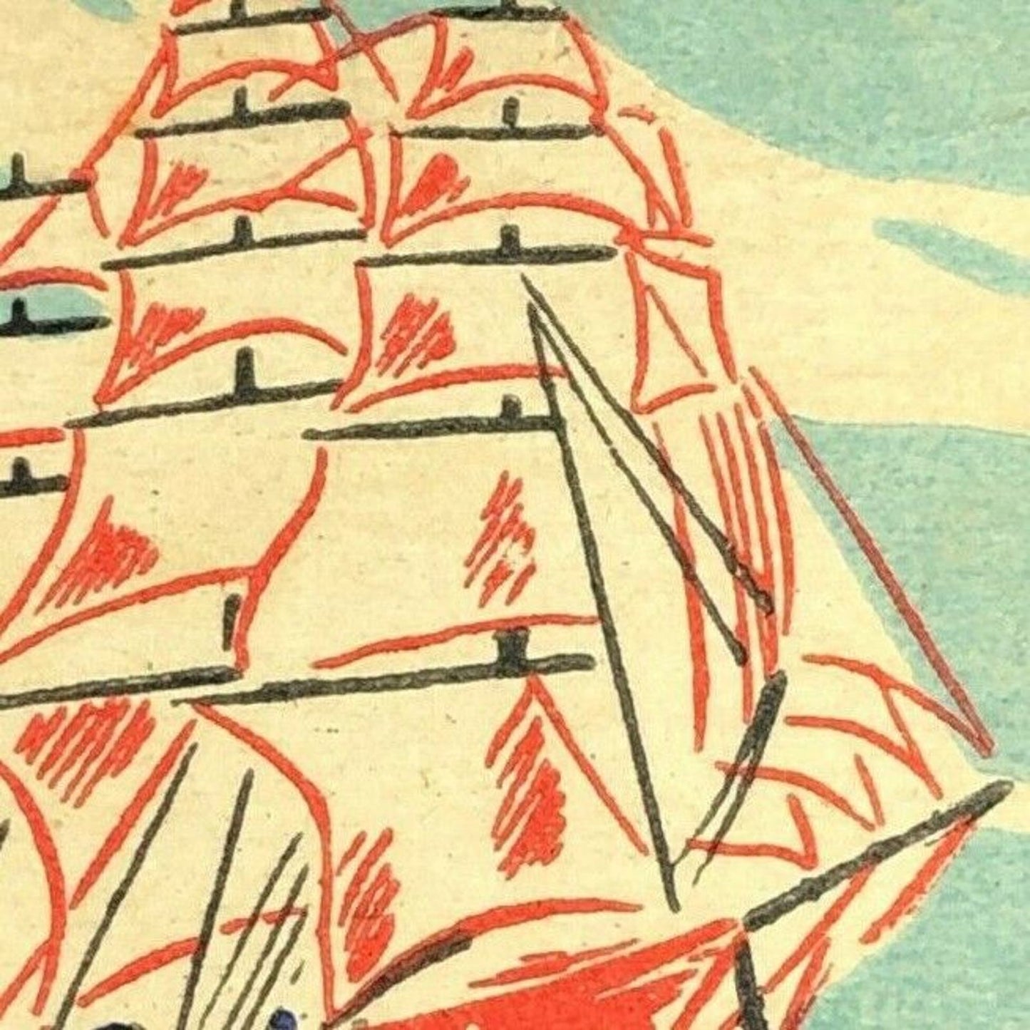 Scarce c1930-40's Full Bottom Strike "Romance of Ships" Matchbook Clipper