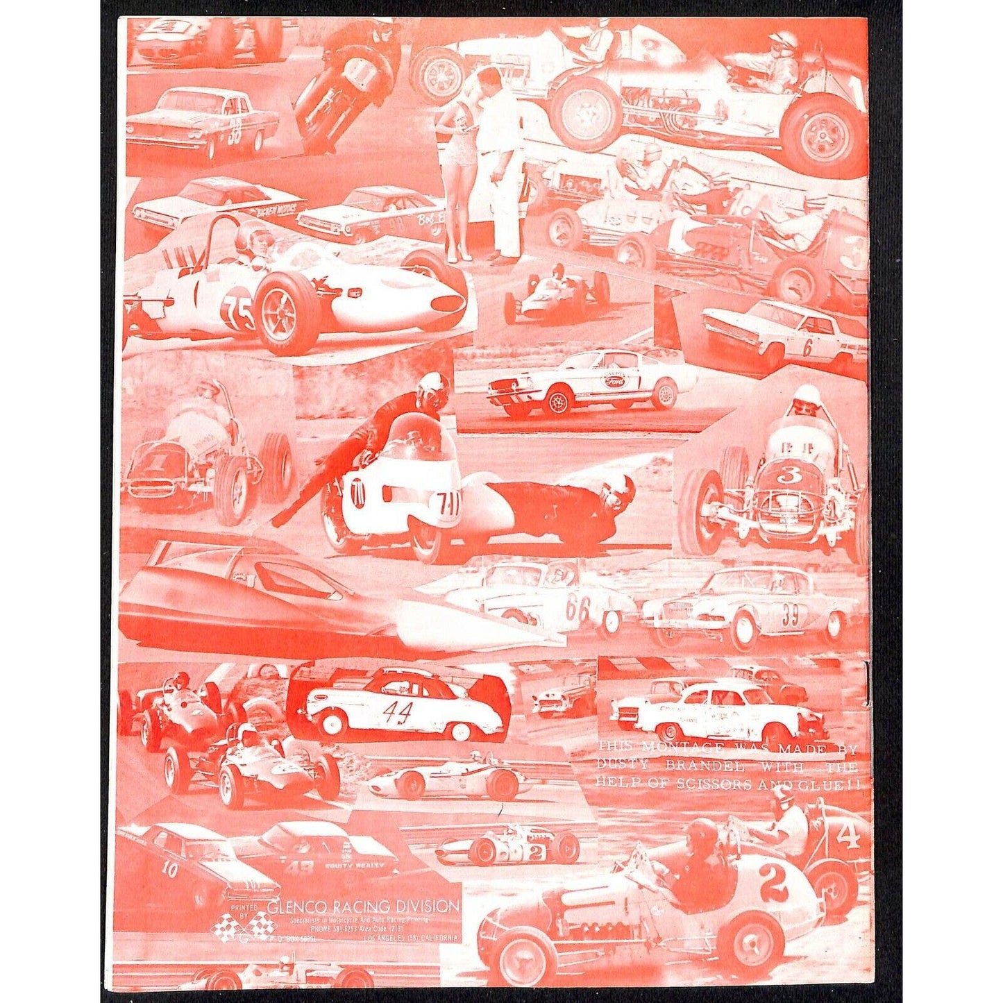 Scarce July 13 1966 Sprint Car Auto Racing CRA Program Ascot Gardena, CA 16pp.