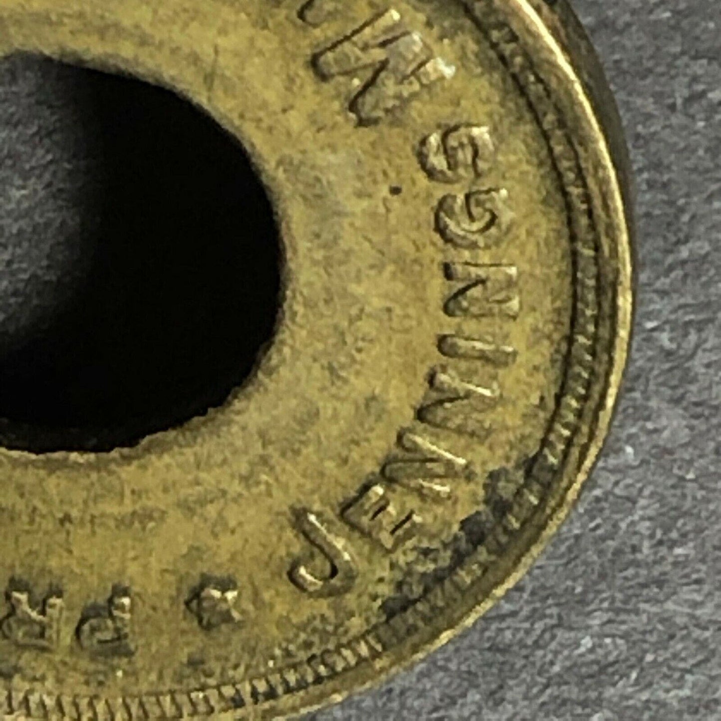Scarce 21.4mm c1920's "Jennings Mint Token" Trade Donut Brass Token