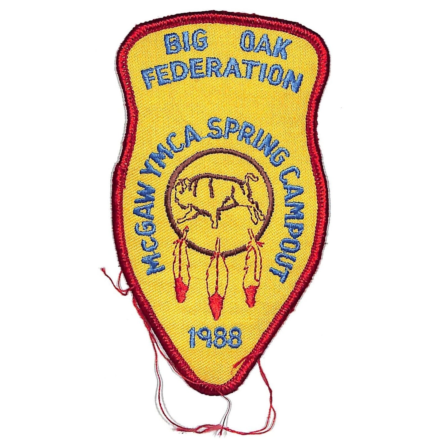 BSA Big Oak Federation McGaw YMCA Spring Campout 1988 Patch NOS Scarce