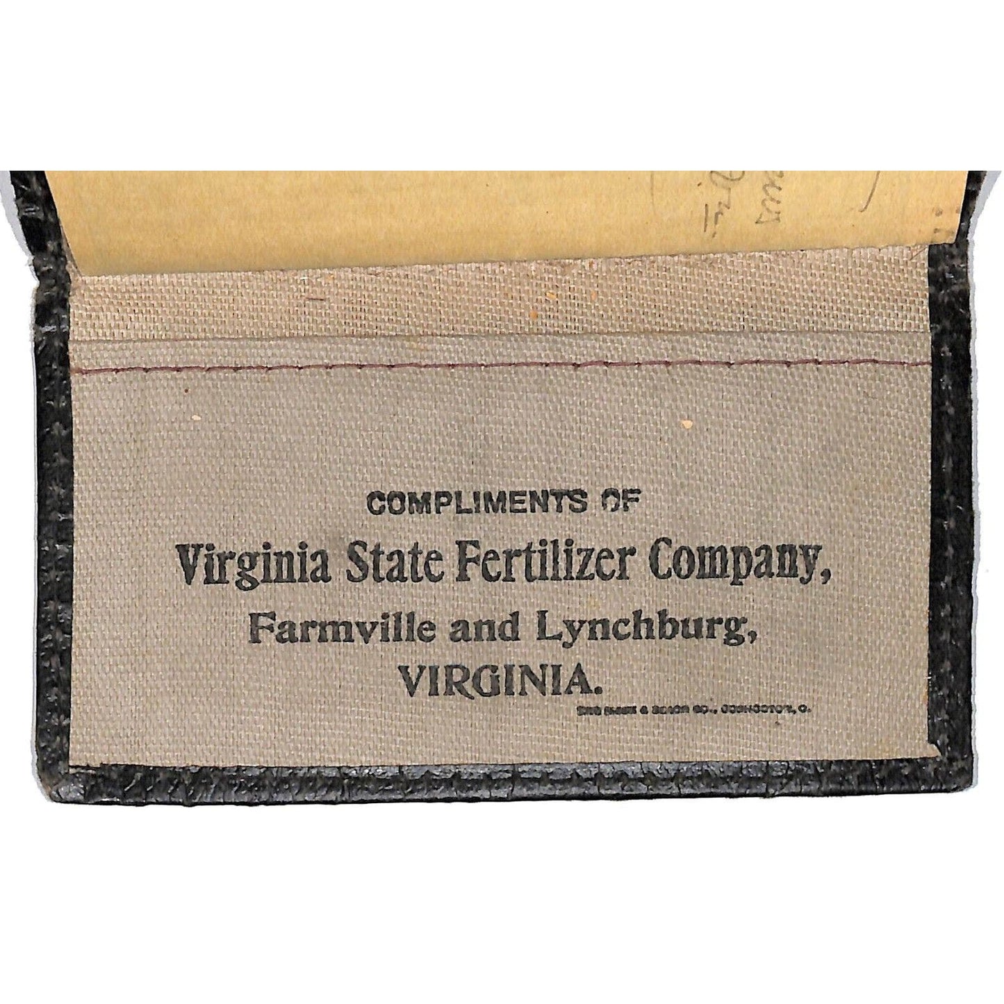 Farmville Lynchburg 1902 Virginia State Fertilizer Co. Wallet / Booklet 40+pp