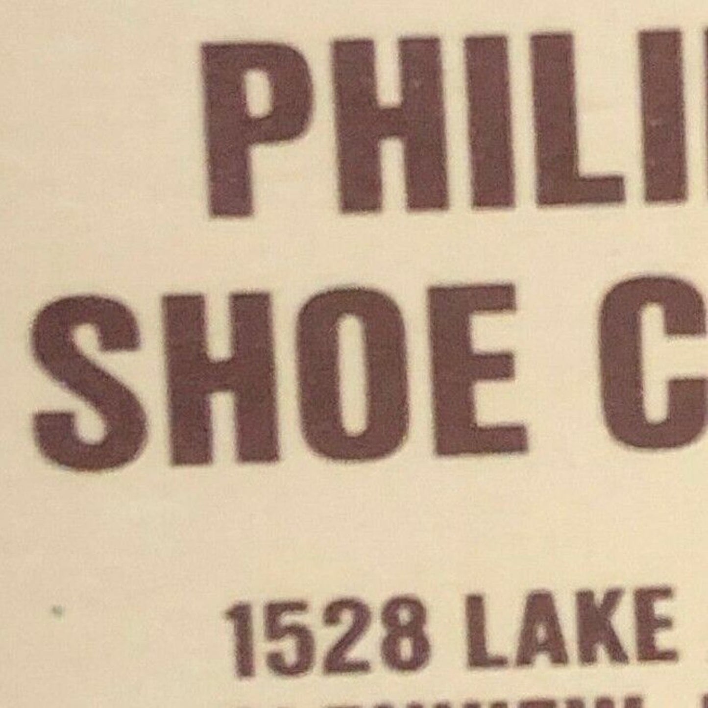 Vintage c1970's-80's Full Matchbook "Philip's Shoe Clinic" Glenview, IL