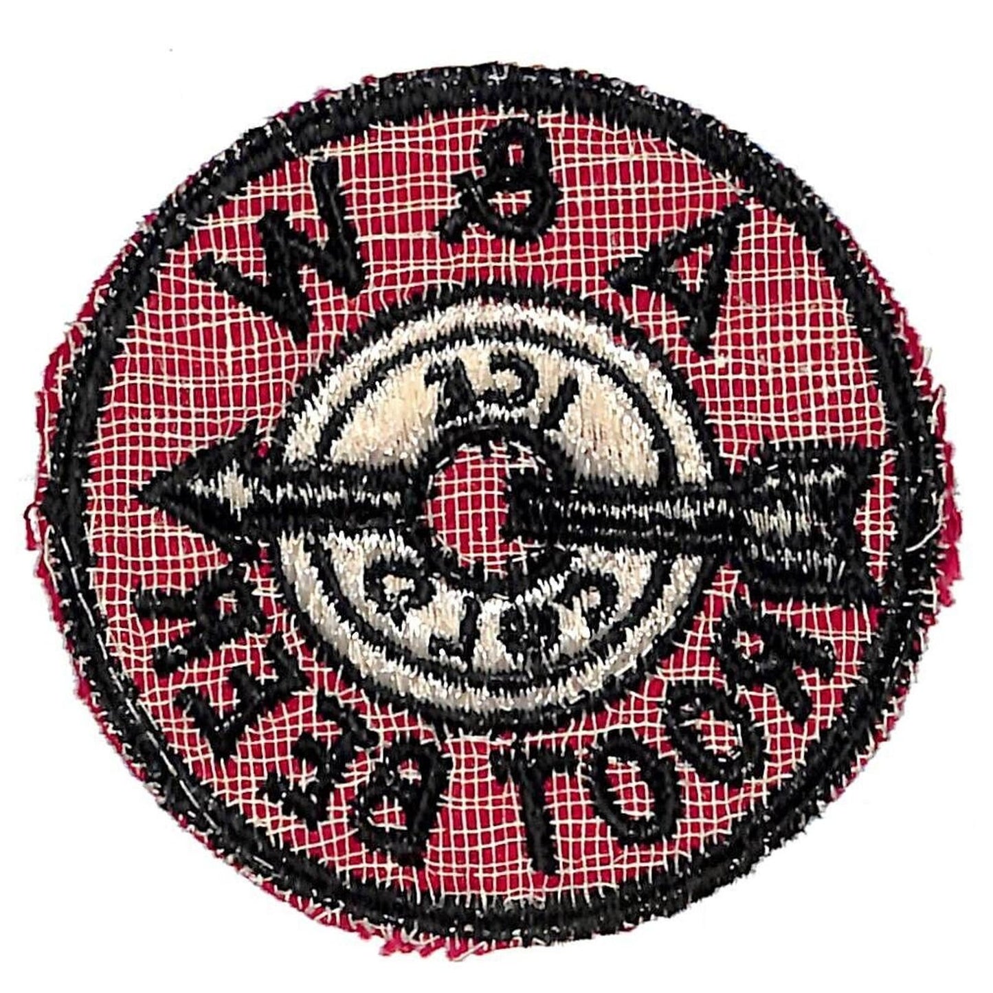 A & W Root Beer Ice Cold Arrow Embroidered Soda Patch c1948-1958 VGC Scarce