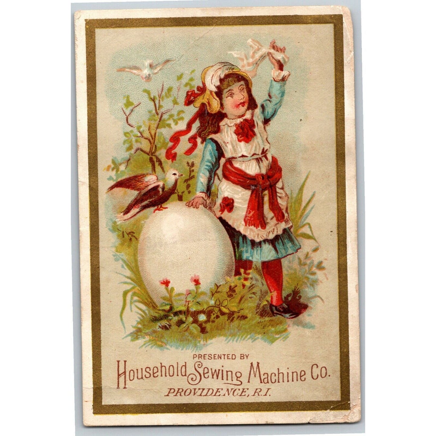 Household Sewing Machine Stringfellow Norman, VA - Victorian Trade Card