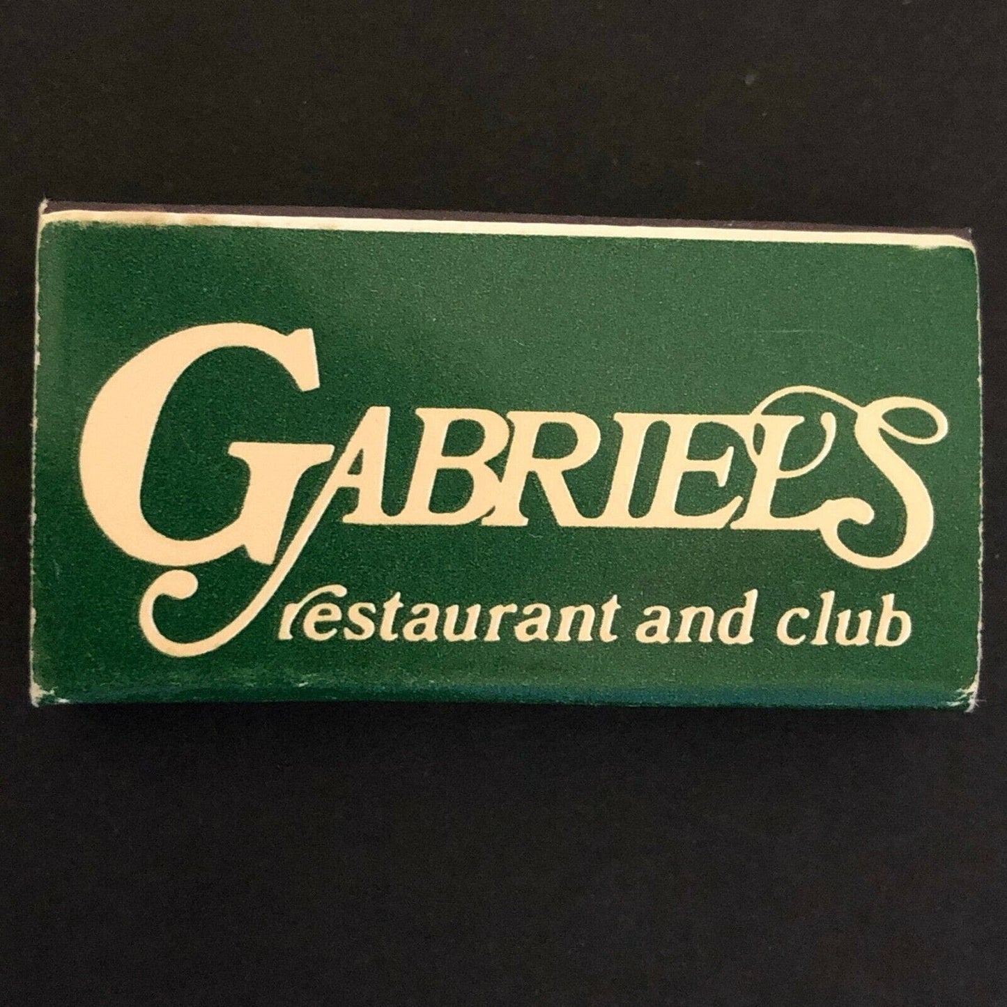 c1970's-80's Wooden Matchbox Matchbook "Gabriel's Restaurant and Club" Ocala, FL