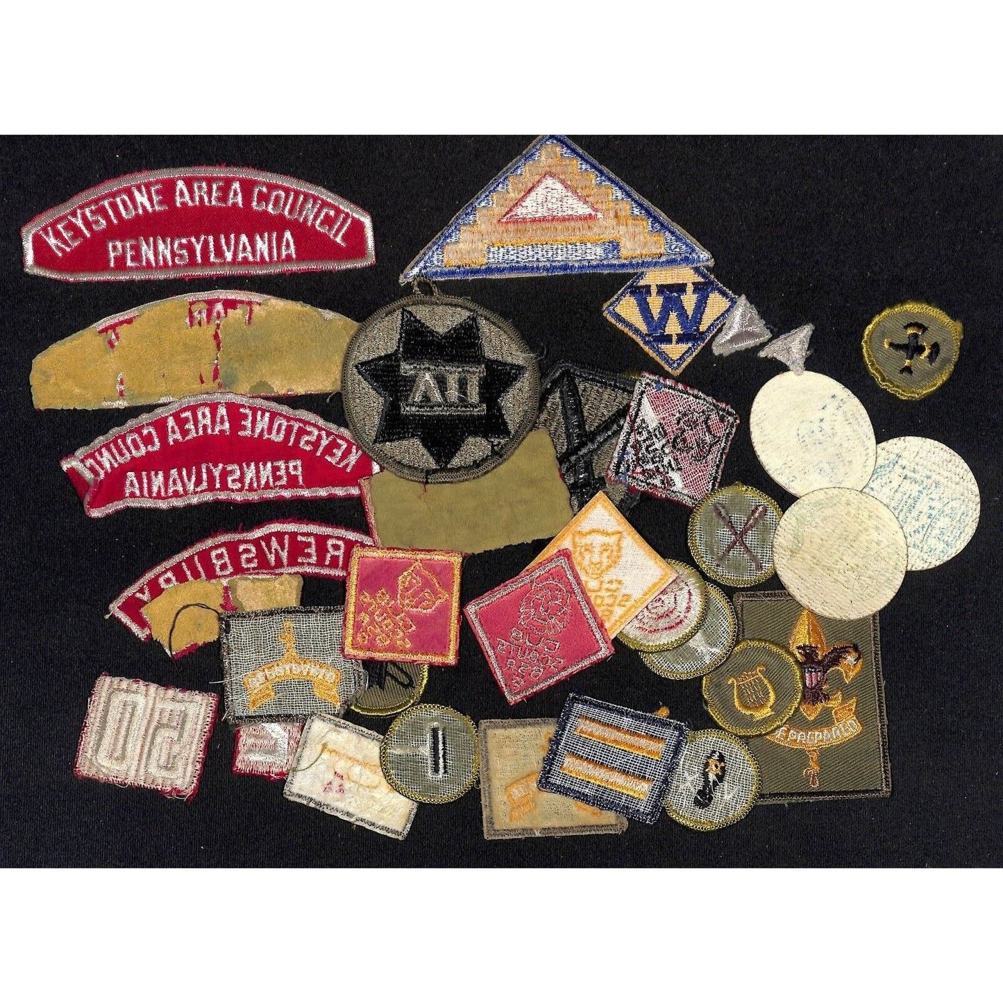 Mostly BSA Patches - Group of 30+ Vintage Embroidered c1970's-80's Inc Keystone