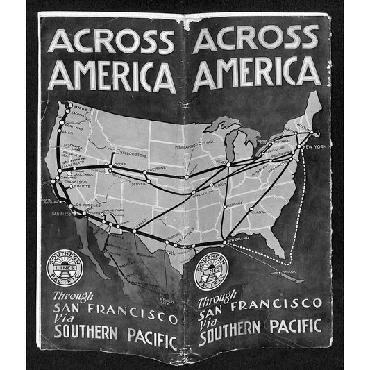 Across America Through San Francisco via Southern Pacific 1921 RR Brochure 28pp