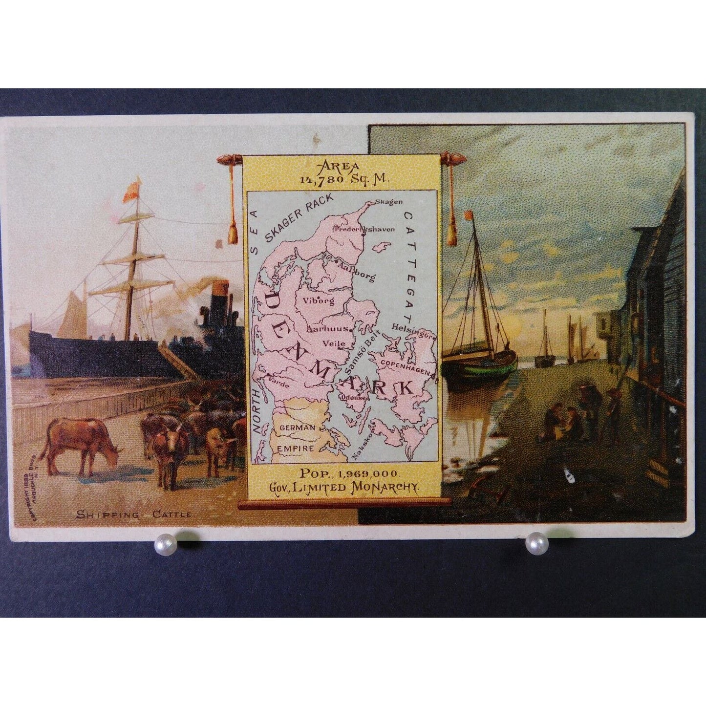 Victorian Advertising Trade Card - Arbuckle Bros. Coffee - "Denmark" No. 88