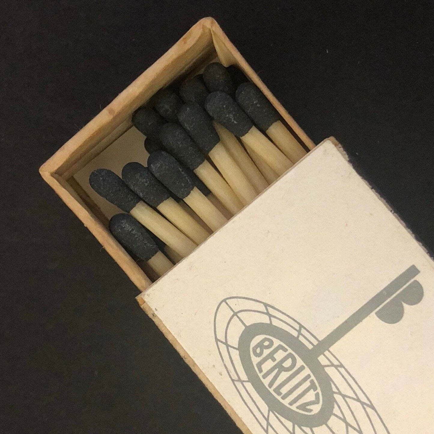 c1960's-70's Wooden Matchbox / Matchbook - Berlitz School of Languages NY, NY