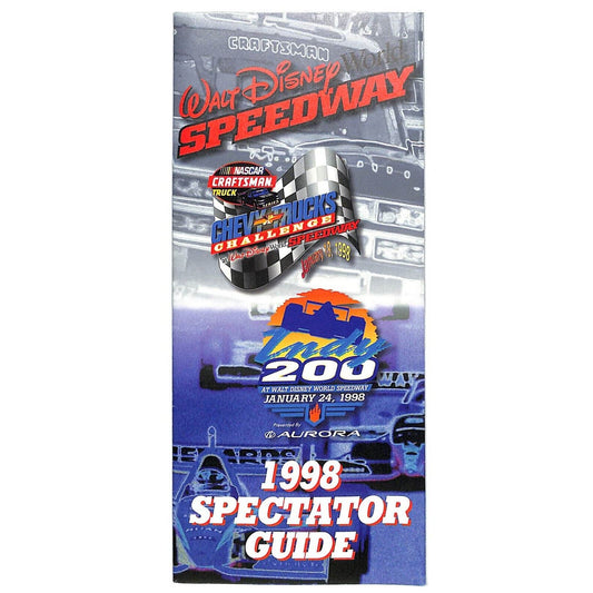 1998 Walt Disney World Speedway Indy 200 Spectator Guide VGC Scarce 500