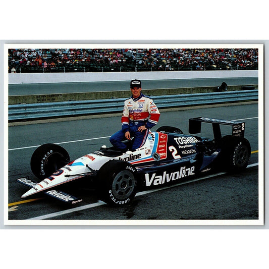 c1991 Indy 500 - Al Unser, Jr. - Motor Speedway NOS 4" x 5 3/4" Postcard