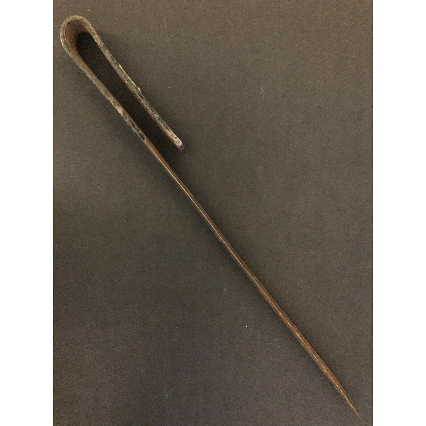 Vintage c1930's-40's 10" Painted Hammered "U" Handle Letter Opener