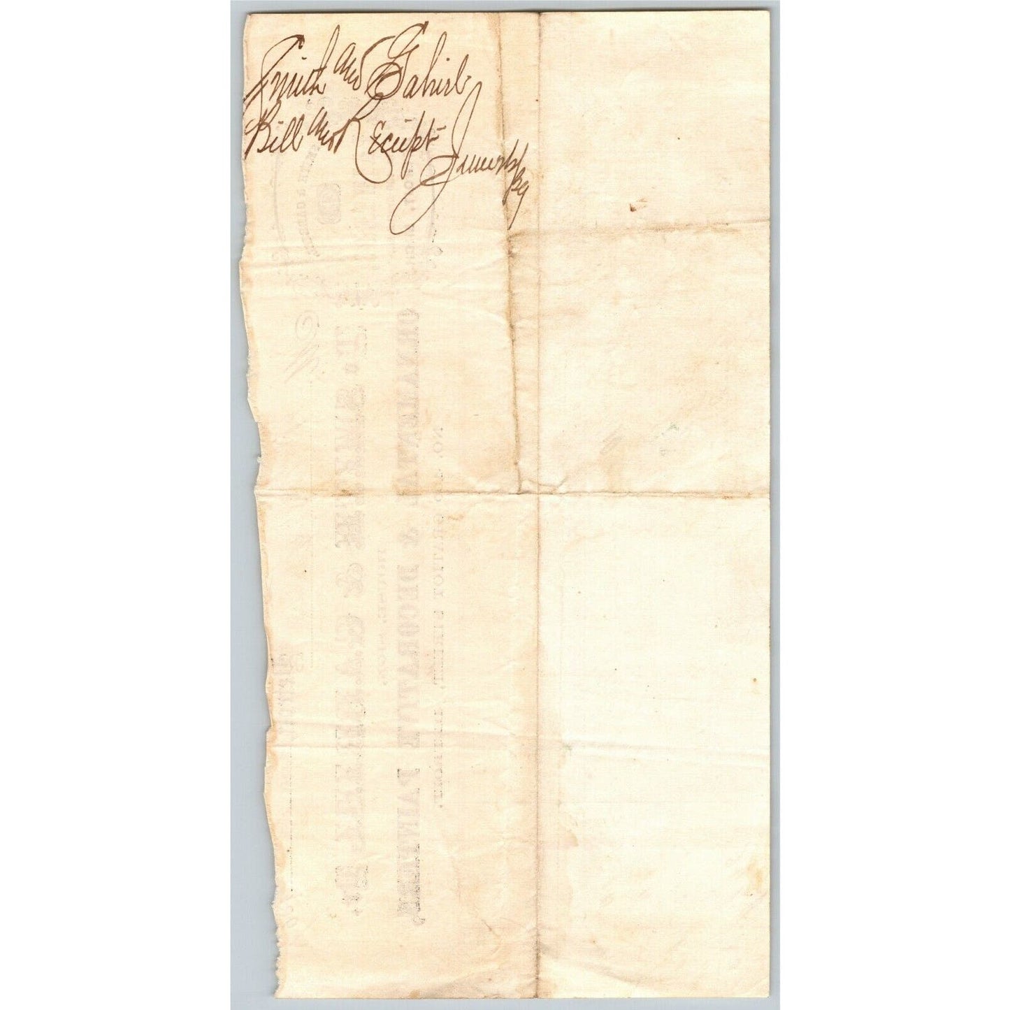 Detroit Letterhead - Smith & Gabriel Ornamental & Decorative Painters -- 1869