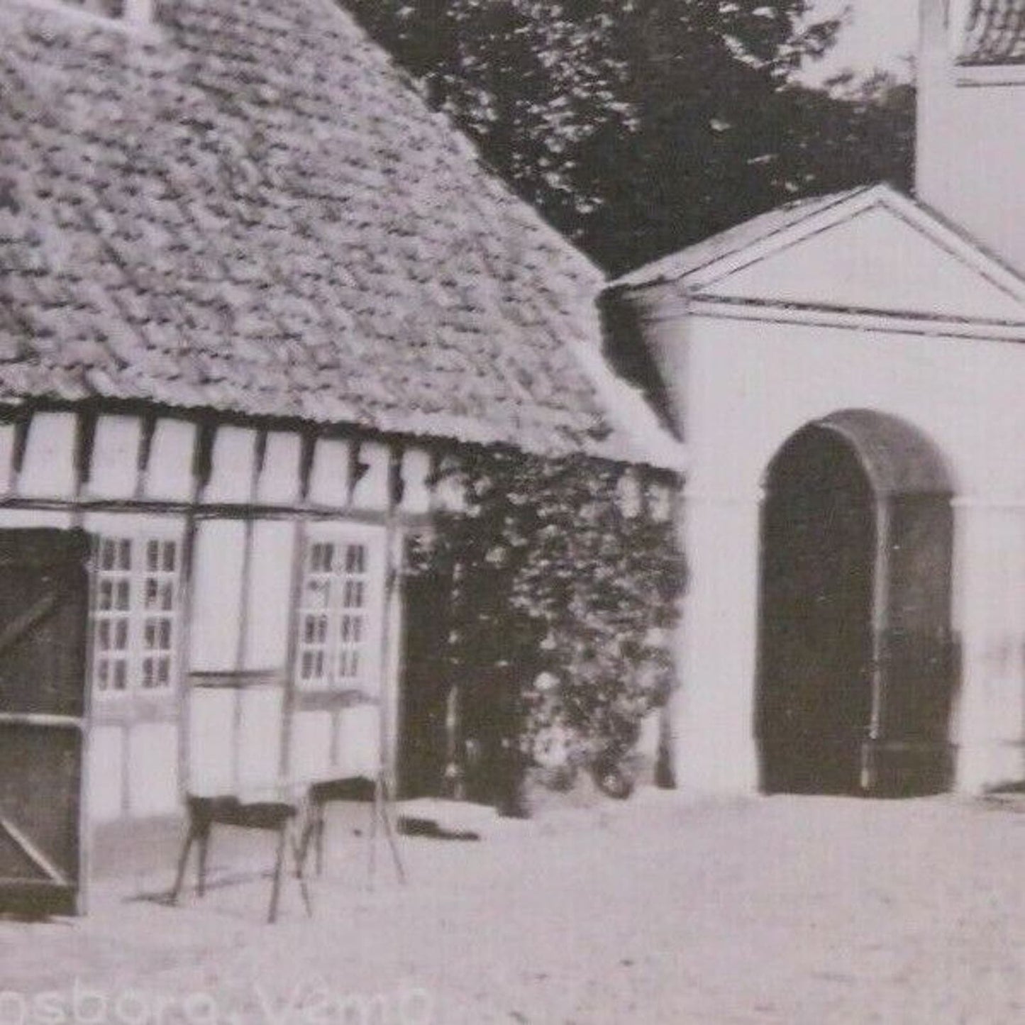 2 Vintage Postcards "Parti fra Nr. Vosborg. Vemb" "Parti fra Mr. Vosborg. Vemb"