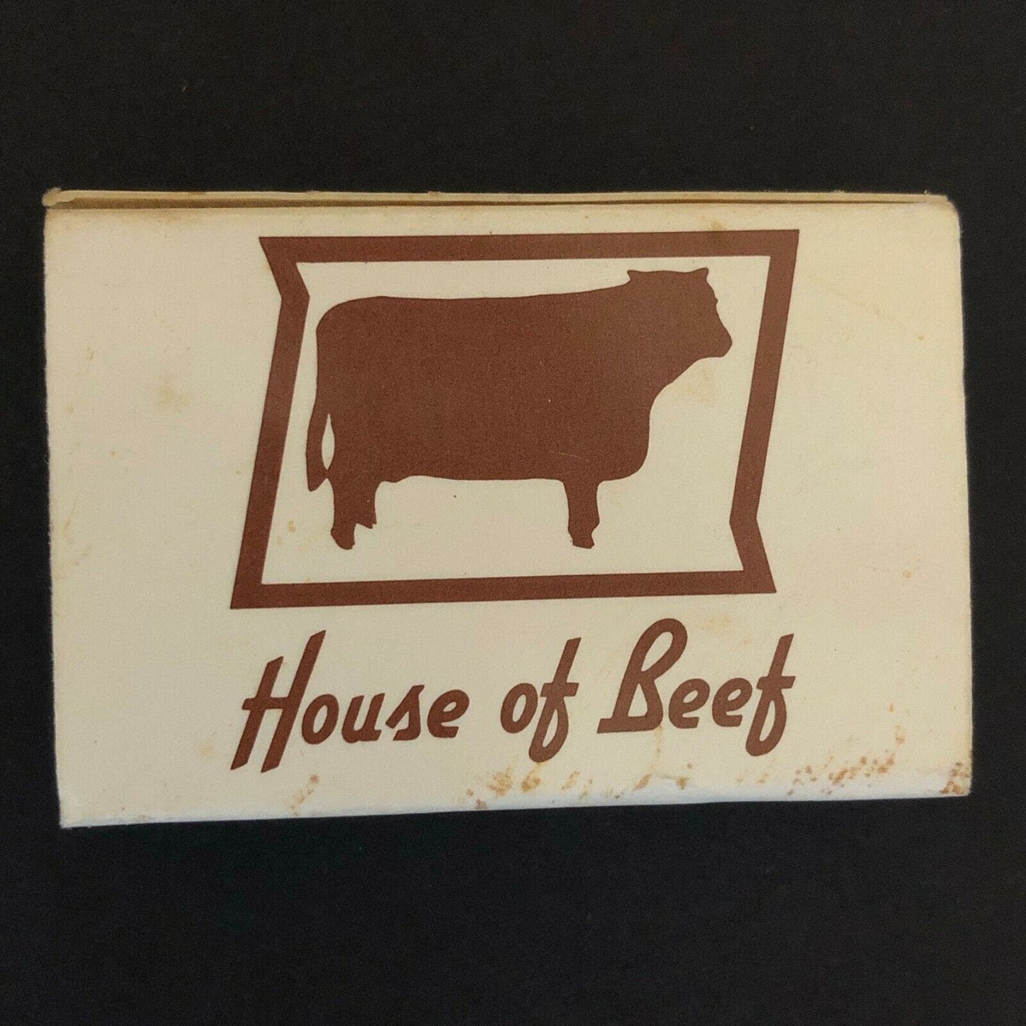 c1980's Wooden Matchboxes Matchbooks House of Beef" Restaurant Orlando, Florida