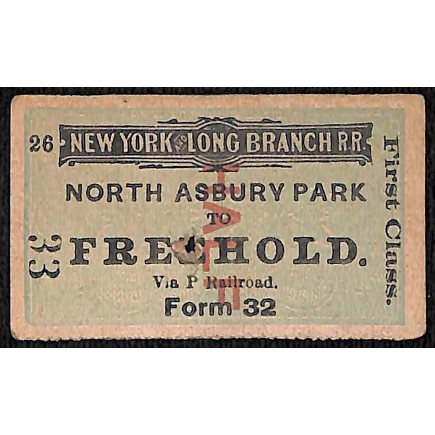 New York & Long Branch Railroad 1901 North Asbury Park to Freehold #33
