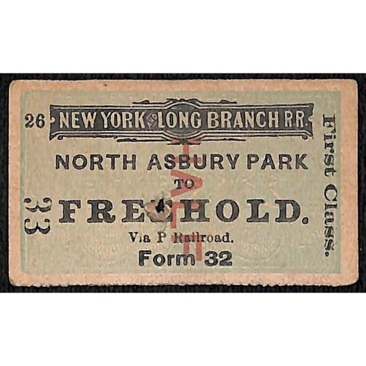 New York & Long Branch Railroad 1901 North Asbury Park to Freehold #33