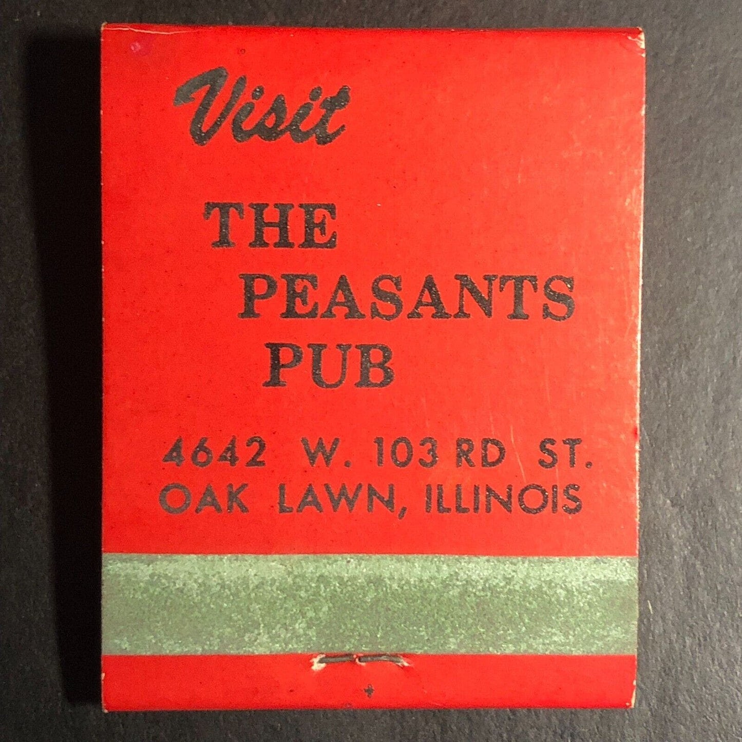 King's Inn / Peasants Pub Oak Lawn, IL Full Matchbook c1974-84 VGC
