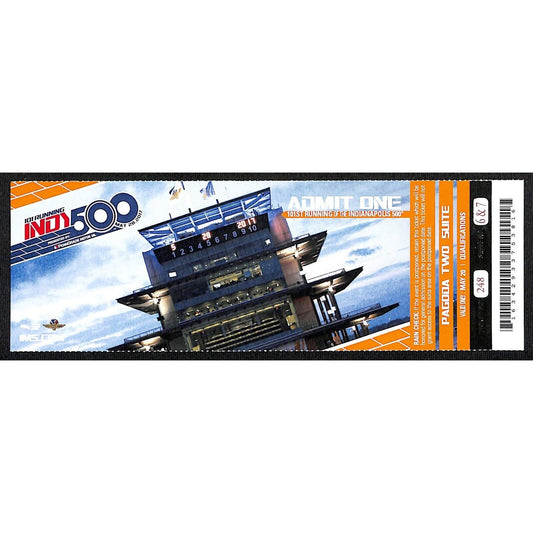 2017 Indy 500 Pagoda Two - Qualifications Ticket Indianapolis IMS #248