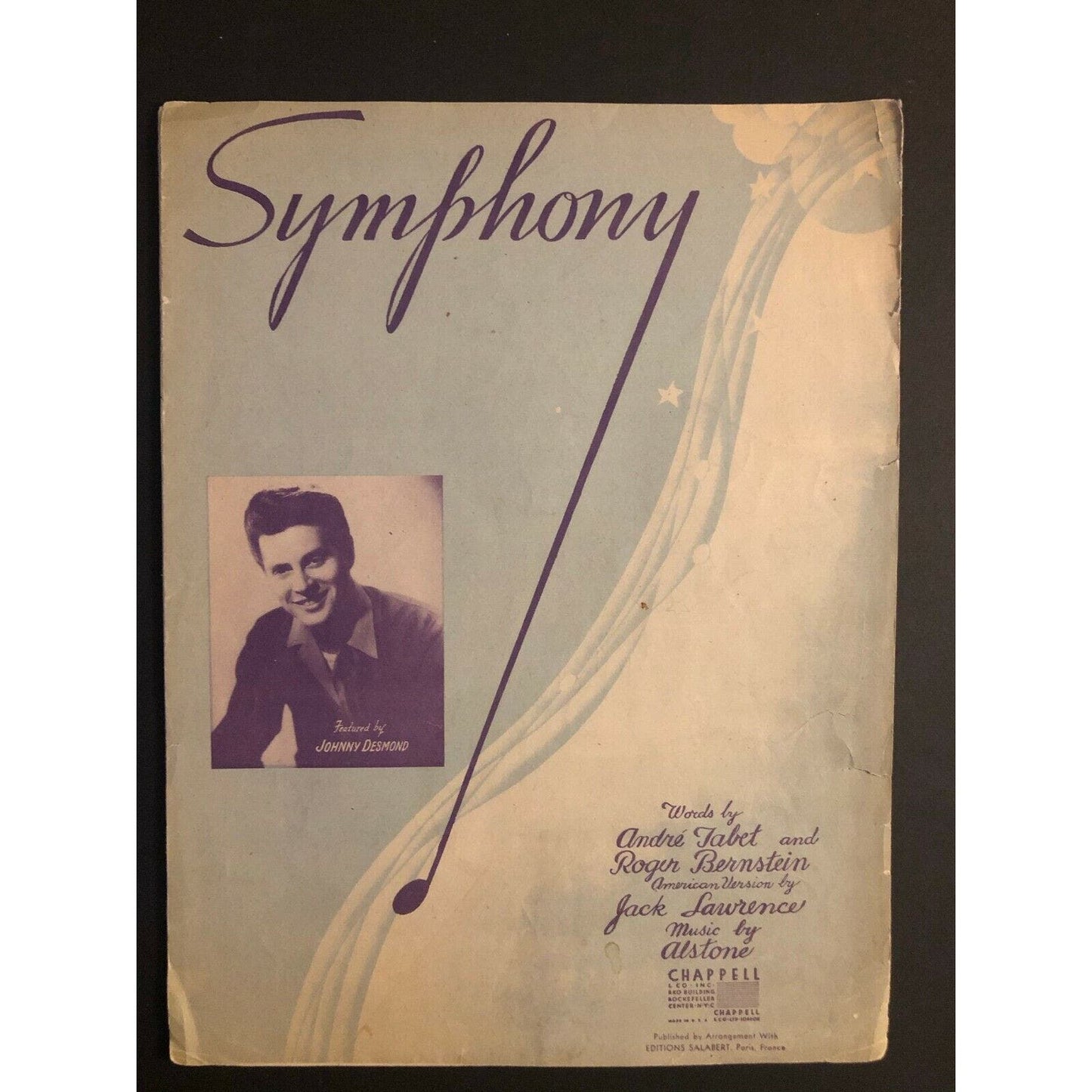 Vintage 1940's Sheet Music "Symphony"