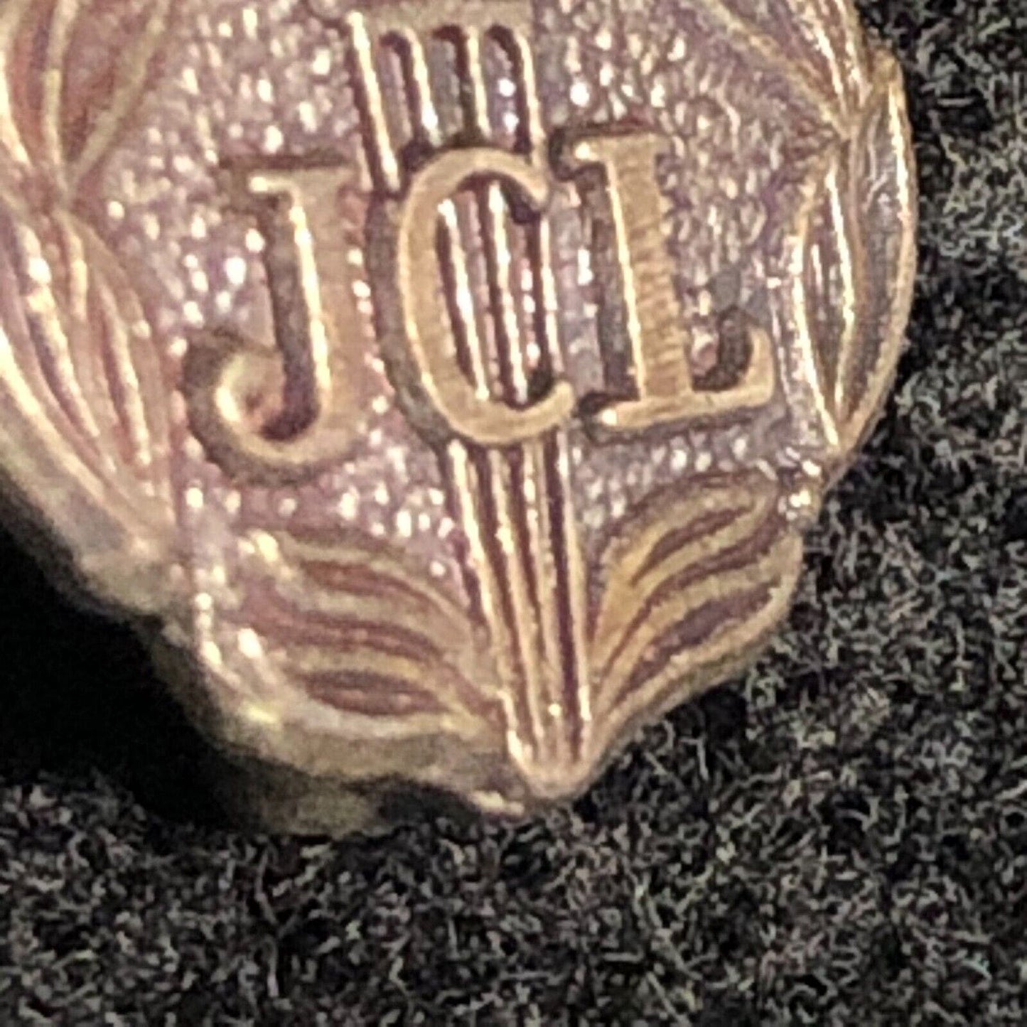 Vintage Junior Classical League JCL Lapel Pinback w/ Torch - Sterling