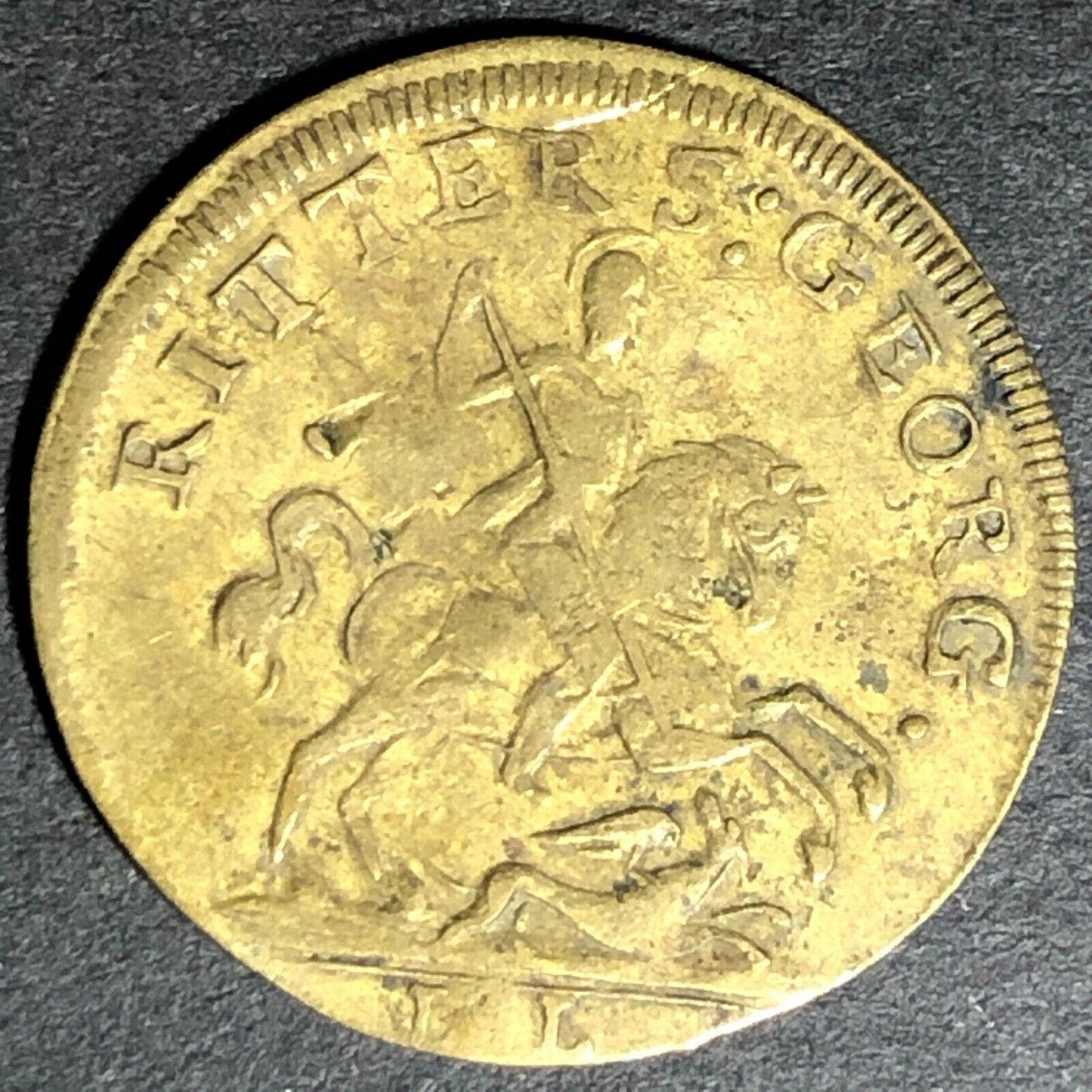 23mm Alexander von Russland Token / Counter / Jeton - Attrib. Elsig Lauer