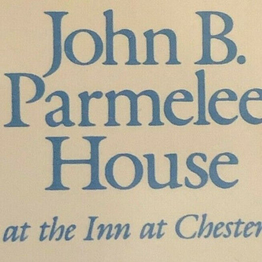 c1970-80 's Vintage Wooden Matchbox Matchbook "John B. Parmelee House" Chester