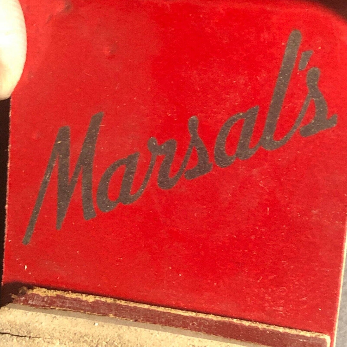 Scarce c1940's-50's Full Matchbook Marsal's Restaurant Southgate, CA