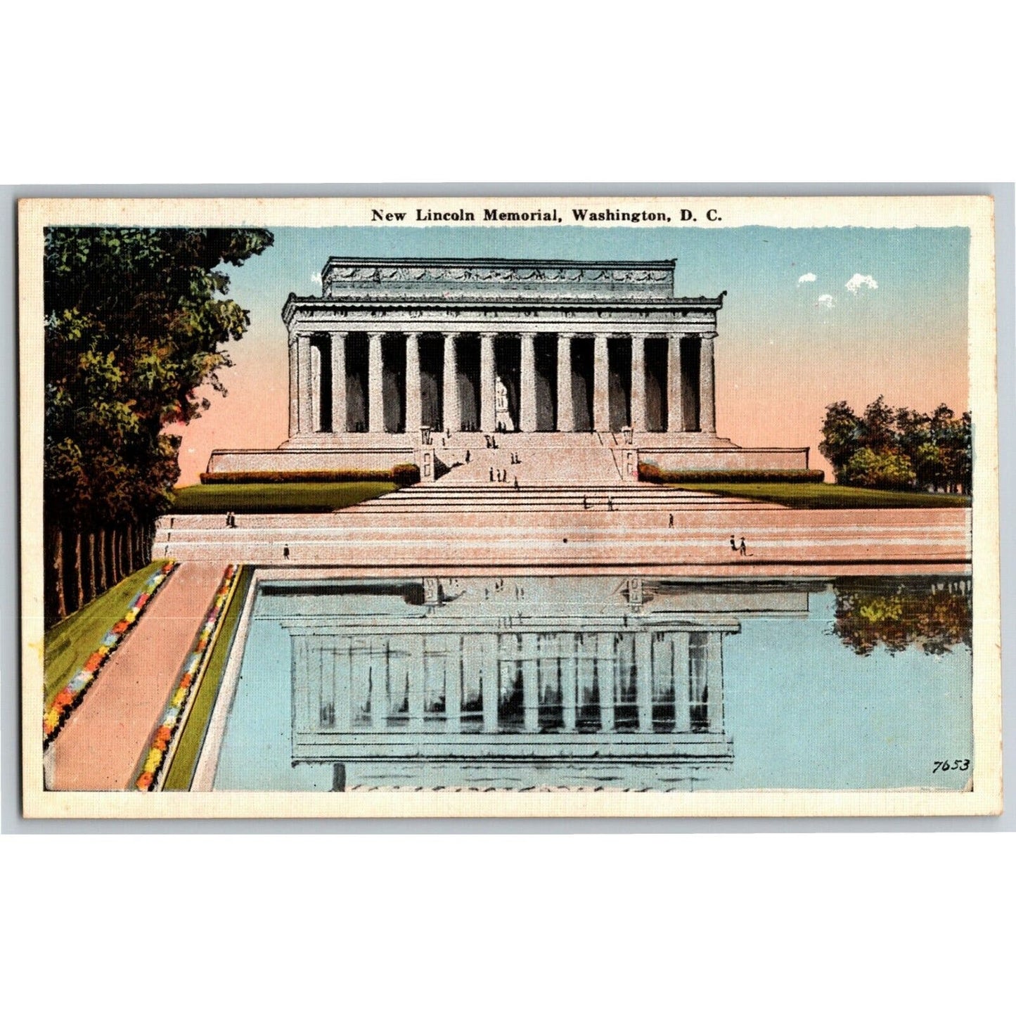 New Lincoln Memorial, Washington, DC - Vintage Postcard - NP