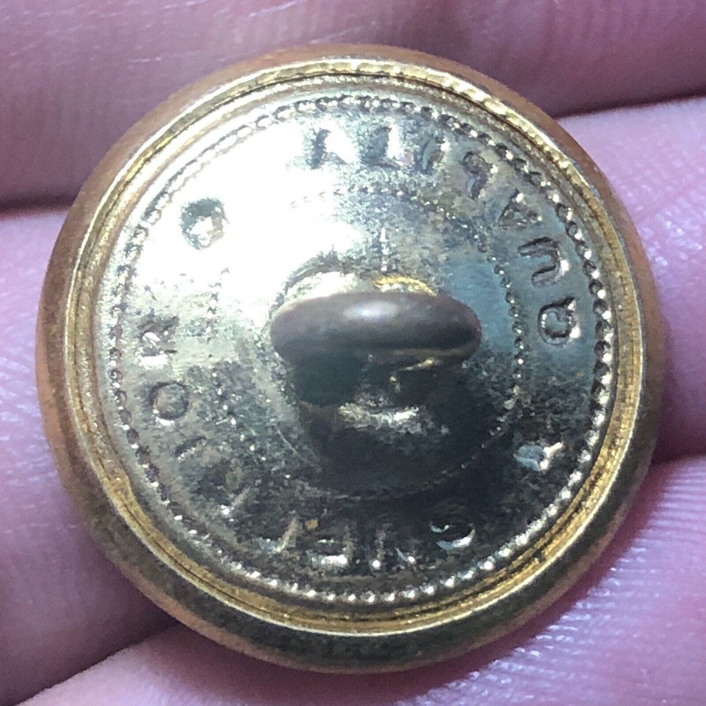 Central Vermont Railway Brass Uniform Button 3/4" - Superior Quality