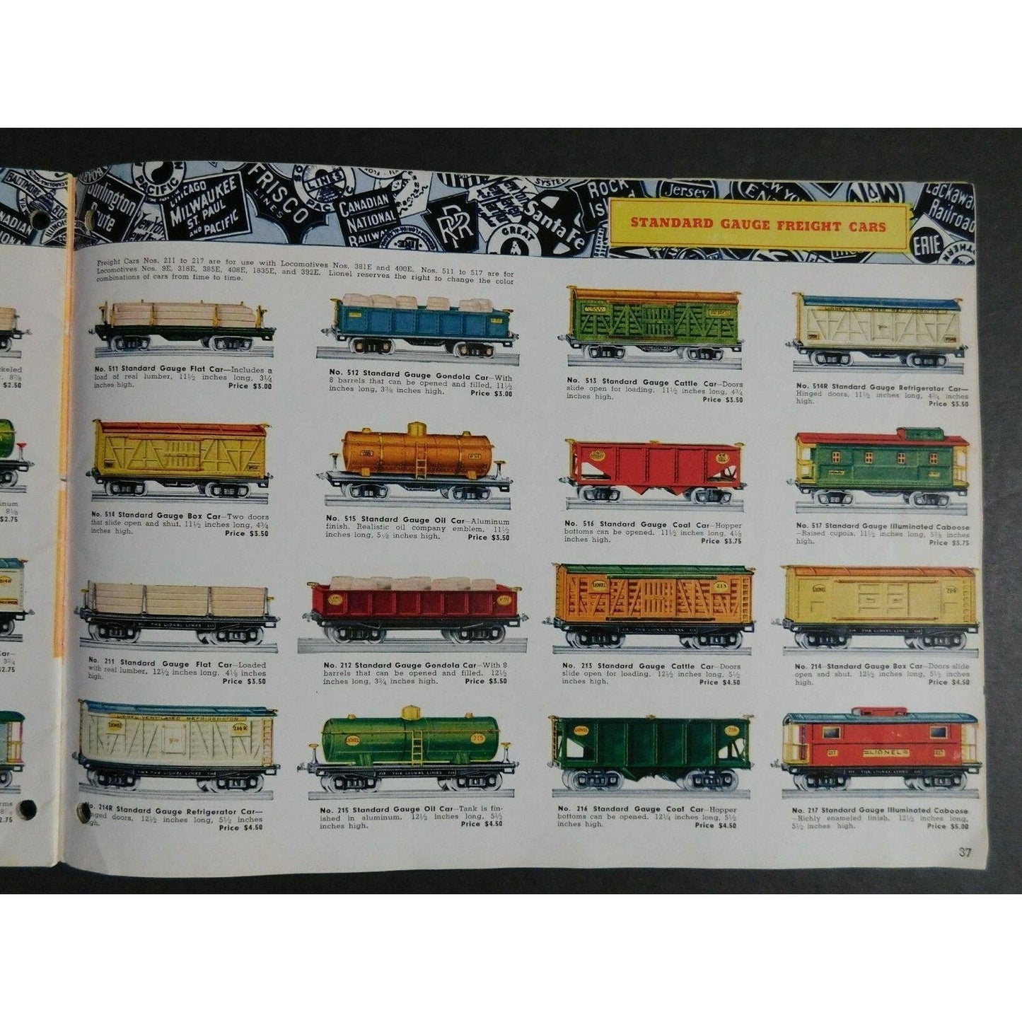 Scarce Original 1937 Lionel Electric Trains Catalog 46 pg. VGC Gary Nelson Coll.