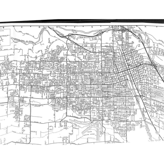 Yakima Union Gap Selah Wapato Toppenish Washington AAA Street Map VGC